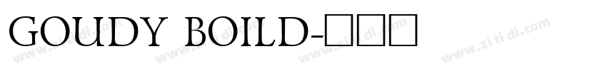 GOUDY BOILD字体转换